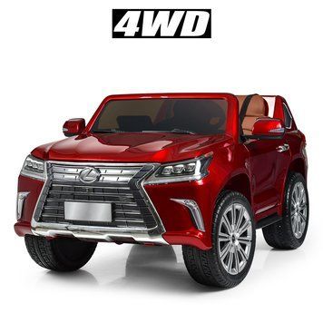 Двомісний Lexus LX-570 (4WD, МР4 планшет) червоний лак