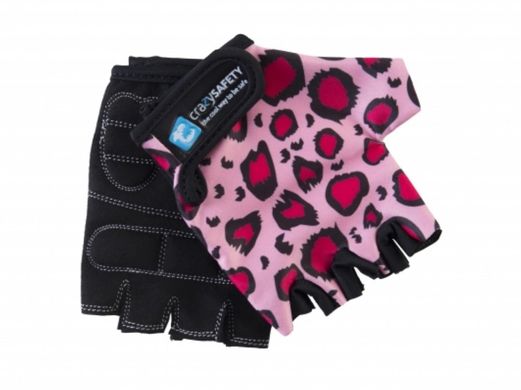 Детские перчатки Crazy Safety Pink Leopard (розовый леопард)